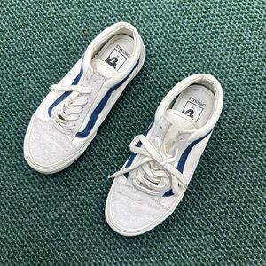 Vans White and Blue Originals
